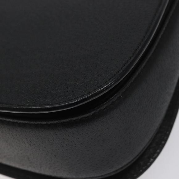 GUCCI Bamboo Hand Bag Leather Black Gold 000 2113 0188 Auth yk17496A - Picture 12 of 16